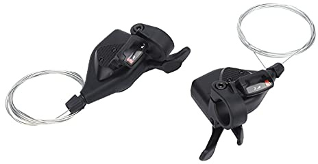 BuyWeek Levier de Changement de Vitesse de Vélo de Montagne, Manettes de Vitesse VTT Droite et Gauche 3x10 Vitesses pour Guidon de Diamètre de 22,2 mm/0,9 pouces