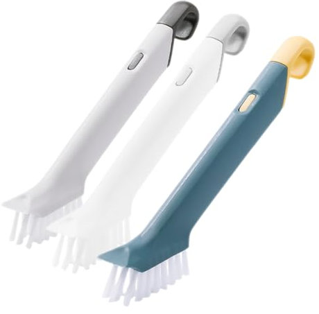 UTHCLO 3piezas Cepillo De Limpieza para Estufas De Gas y Horno Limpiador De Parrilla y Freidora Cepillo para Grietas y Encimeras De Cocina