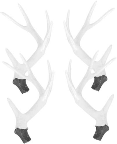 HAPINARY 2paare Simulationsgeweih Weihnachtsschmuck Diy-kopfbedeckungsdekor Weihnachtsdeko-geweih Geweih-dekoration Für Haarbänder Party Accessoires