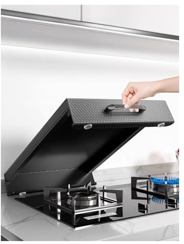 Cubiertas protectoras for cocina, placa de acero al carbono for placa de gas, cubierta for placa de fideos(L35xW45xH7cm/13.8x17.7x2.8in)