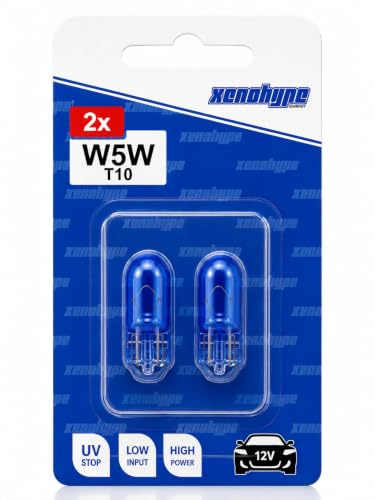 XENOHYPE 2x W5W Ultra White Blue Premium T10 12 V 5 Watt Standlicht Kennzeichenlicht