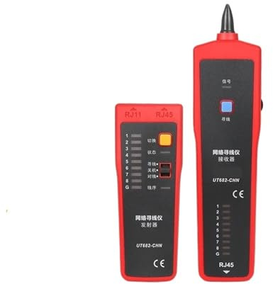 Probador de cables de red, Probador De Cables Red, Localizador RJ11 RJ45, Herramienta Portátil Para Pruebas Mantenimiento,para cable de red