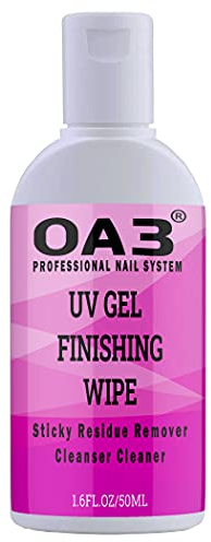 UV NAIL Acrylic/Gel FINISHING WIPE, Sticky Residue Remover, Cleanser, Brush Cleaner size 50ml