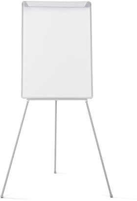 Bi-Joy Lavagna Portablocco, Cavalletto Treppiedi Magnetico, 70 x 100 cm, Cornice in Grigio