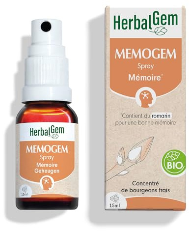 HerbalGem Spray Memogem Bio Complexe de Gemmothérapie Concentrée 15 ml