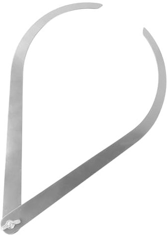 Ton-Messschieber-Werkzeug, 25,4 Cm (10 Zoll) Gebogenes Bein, Edelstahl-Messschieber, Keramik-Messgerät, Töpferwerkzeug Zum Schnitzen, Formen, Modellieren von Tonskulpturen