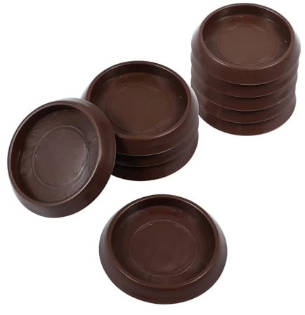 QuxetlRyz Rehausseurs de Meubles Lot de 10 Patins à roulettes en Plastique for Meubles, Petits chaperons Rouges, Protections de Sol, Coussinets de Pieds de lit, empêche Les Roues de Rouler