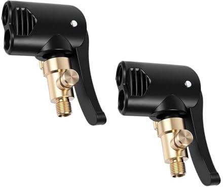 Lyivisk 2 Pièces Adaptateur Valve Française pour Valve Auto, Adaptateur de Valve Vélo en Laiton pour Gonflage Pneus Voiture Moto Vélo Accessoires