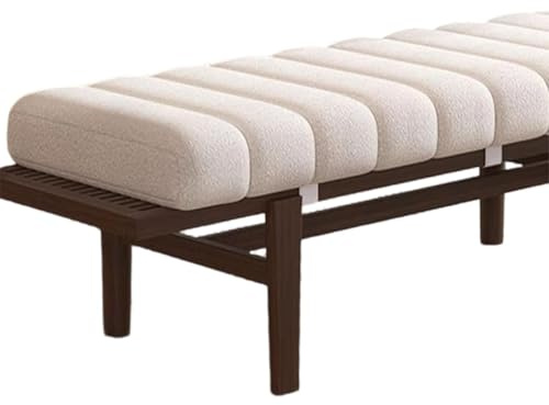 Générique Coussin D'intérieur pour Banc 120x40 100x35 80x40 150x40,4,5cm D'épaisseur Coussin De Banquette Rectangulaire Antidérapant pour Les Baies Vitrées,Fauteuils,Terrasses,Blanc,40x120cm