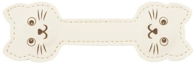 1er-Pack Magnetischer Katzen-Lesezeichen, Katzenleder-Lesezeichen, Geeignet Für Kinder, Leser, Studenten und Erwachsene, Weiß