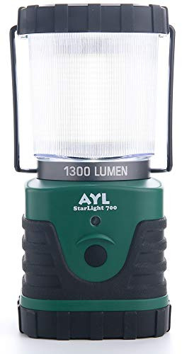 AYL Starlight 700 - Water Resistant - Shock Proof - Long Lasting Up to 6 Days Straight - 1300 Lumens Ultra Bright LED Lantern - Perfect Lantern for Hiking, Camping, Emergencies, Hurricanes, Outages
