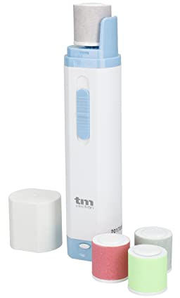 TM Electron TMLEL010B Pulidora electrónica para limar y abrillantar uñas naturales, Acrílicas, gel y artificiales, 2 velocidades, mango ergonómico, color Azul