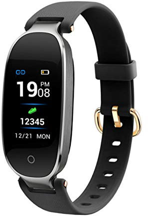 HPYHPY Donna Sport Smart Bracciale con Fitness Sport Orologio GPS Frequenza Cardiaca Monitor Ladies Smart Wristband