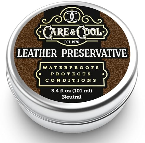 Care & Cool Ultimate Leather Conditioner and Protector (3.4 oz). Waterproofs, Restores, and Heals Your Shoes, Boots, Purses, Jackets, Couch, and Furniture. Setting the Standards Since 1976.