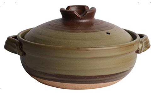 RONGJJ Casserole, Ceramic Hot Pot Casserole, Health Slow Cooker For Stewing Rice, Healthy Clay Pot For Braising Slow Cooking, A, 0.8L