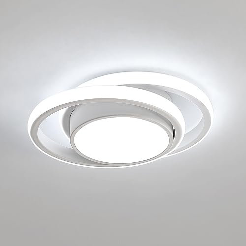 Dorlink LED Ceiling Light, 32W 2880LM Modern Light Round Small Ceiling Lamp Fixture, 6500K White Aluminum Close to Ceiling Lights Fixture for Hallway, Bedroom, Kitchen, Living Room