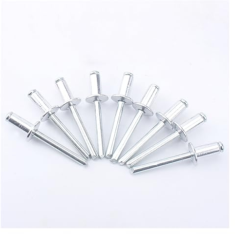 ZIPCOM 250 Stück M6,4 Aluminium Hohlnieten Blindnieten (Size : 6.4X9mm 250pcs)