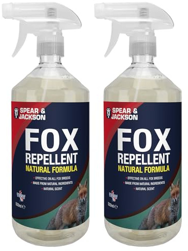 Spear & Jackson Fox Repellent Spray 2 x 500 ml, Garden Protection