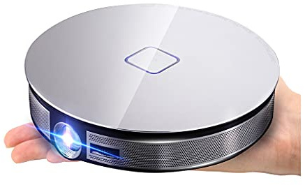 YADECL Portable DLP MINI Projector 12000mAh Battery 1280x720P Android -compatible Support 1080P 4K