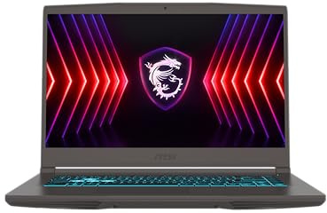 MSI Thin 15 B12UCX-1682XES Ordenador Portátil Gaming 15.6 FHD 144Hz (Intel Core i5-12450H, 16GB RAM, 512GB SSD, RTX 2050-4GB, Sin Sistema Operativo) Cosmos Gray, Teclado QWERTY Español