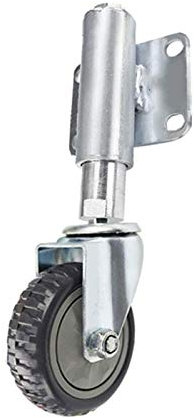 HUJIEAAA Gateer Radlader, 4-Zoll-Schwerlast-Drehgelenke für Möbel, Polyurethan-Rad, höhenverstellbar 30/60 mm, Tragfähigkeit 176 Pfund, für Farmzaunwagen/Universal/60 mm