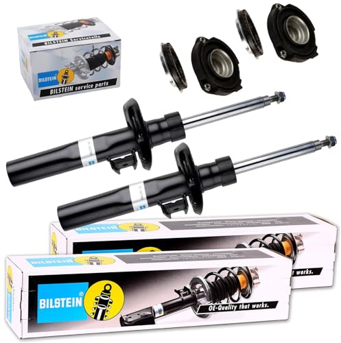 2x Bilstein B4 Stossdämpfer + Domlager vorne | 22-139191 + 12-244942 für Golf 5 Caddy 3 4 Scirocco