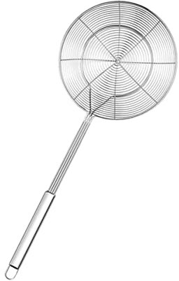 KICHOUSE Colador De Malla Para Alimentos Cuchara Filtrante De Acero Inoxidable Colador Pequeño Para Restaurante Utensilios De Cocina Para Colar y Servir Sopa La Cocina