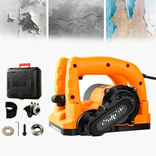 Raboteuse murale électrique en béton, 9000 tr/min, haute vitesse, profondeur réglable de 1 à 4 mm, pour rénovation et aplatissement de vieux murs, outil électrique 5800 W