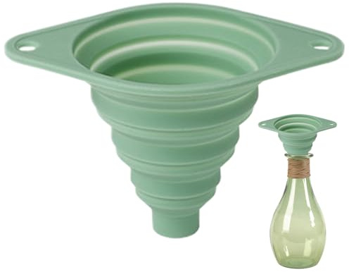 Imbuto in silicone – Per uso alimentare, pieghevole, flessibile, con ampia apertura, utensile da cucina, cucina quotidiana, scolare il vino | farina, polvere liquida, acqua, casa, mini telescopio, Fa