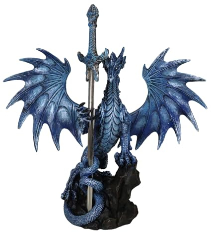 Ebros Rut Thompson Drachenfigur mit Drachenbuchöffner, Klinge 29,5 cm hoch Sea Blade Dragon