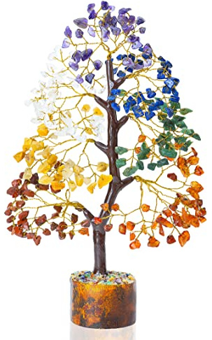 ZAICUS 7 Chakra Crystal Tree of Life – Healing Crystal Bonsai Money Tree, Handmade Spiritual Decor for Home Office Room, Unique Birthday Gifts for Women, Housewarming Gift, Mom Gifts