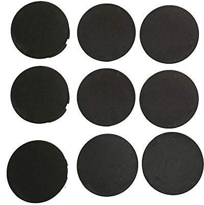 9 Stück schwarze STECKEL Staubschutz Deckel Steckdosendeckel Abdeckung für saubere Schuko-Steckdosen Steckdosenleisten Mehrfachsteckdosen Spritzschutz Design Motiv-Hotel-und Firmen-Steckel