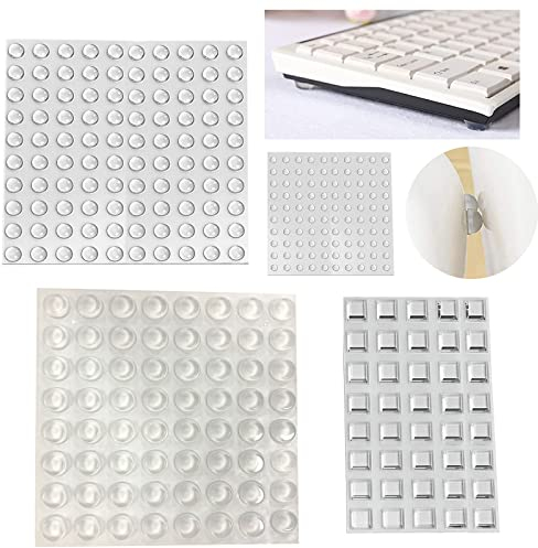 Gummipuffer, 304 Stück Selbstklebend Schutzpuffer, Transparent Anschlagpuffer, Möbelpuffer, Elastikpuffer für Sound & Impact Dämpfung für Türen, Schränke,Tastatur