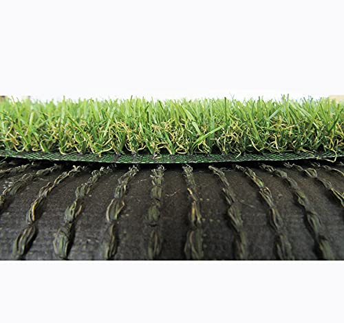 Erba Prato Sintetico Artificiale per Tappeto Manto Erboso effetto realistico da giardino (Spessore 25 mm, Rotolo 2x5 metri (10 mq))