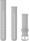 Cinturino Originale Garmin, 18mm, Sgancio rapido, Silicone, Mist Gray & Silver