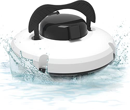 Lixada Kabelloser Poolroboter, Vollautomatisch Poolsauger, 120 Minuten Leistungsstarke Reinigung Boden, Poolreiniger für Pool Reinigung, Schwimmbecken