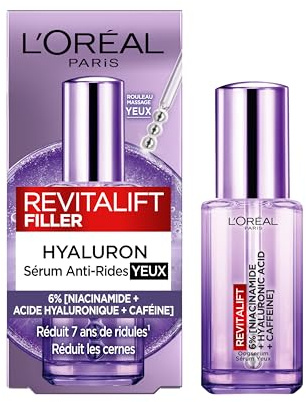 L'Oréal Paris Revitalift Filler Augenserum 20ml | Augenserum pflegt die Augenkontur