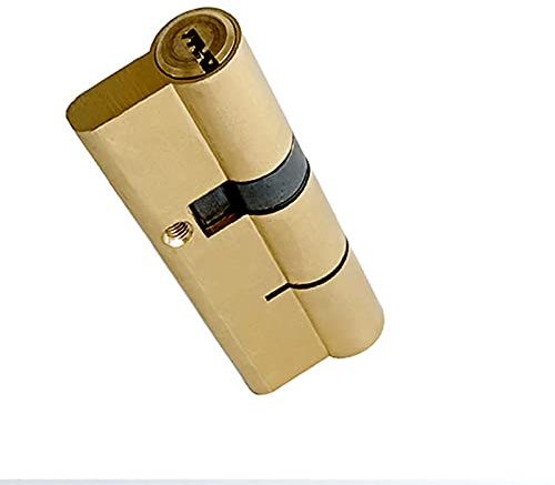 TüRzylinder SchließZylinder,Profilzylinder Kupfer AB Lock Core 100mm Zylinder AB Schlüsseltestiebstahl Eingang Messing Türschloss Einzeilige Marmorschlosskern Knaufzylinder LäNge (Color : 1pcs 100(32