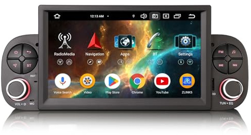 Android 16 DAB+ Autoradio 4GB+64GB per Fiat Panda MK3 Type 319 8-Core GPS | Navigatore Supporto senza fili CarPlay Android Auto Bluetooth 5.0 USB CANBus WiFi 4G DSP FM RDS DVR Camera 7 Pollici Schermo