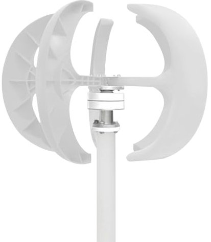 Generatore di turbine eoliche, 600 W, 24 V, turbina eolica verticale, 5 fogli con controller, kit generatore di turbine eoliche