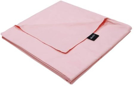 ZonLi Duvet Cover for Weighted Blanket (Light Pink, 48 x 72), Breathable Soft Duvet Cover Queen Size Removable Cooling Comforter Cover for All Season