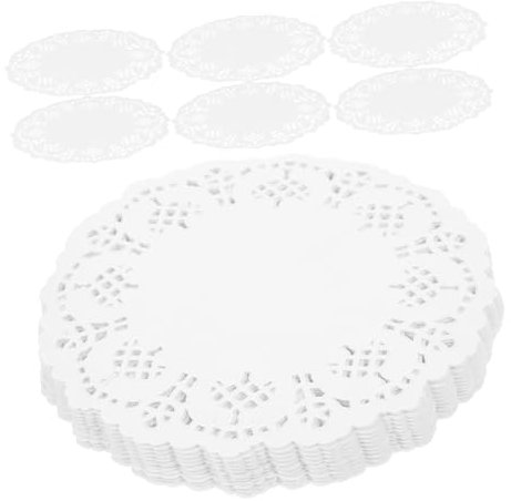 HOLIDYOYO 140stücke Runde Papierdeckchen Aus Dekorative Tischsets Für Kuchen Desserts Süße Leckereien Partyzubehör Tischdekoration