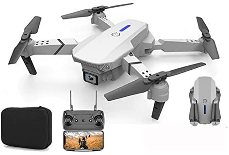 Drone pliable quadricoptère Mini Rc Drone 4K HD Caméra grand angle WiFi Transmission en temps réel Double caméra Hauteur Gardant Hélicoptère Enfants Jouet (Couleur : 4k Caméra Noir Taille : 1) (4k