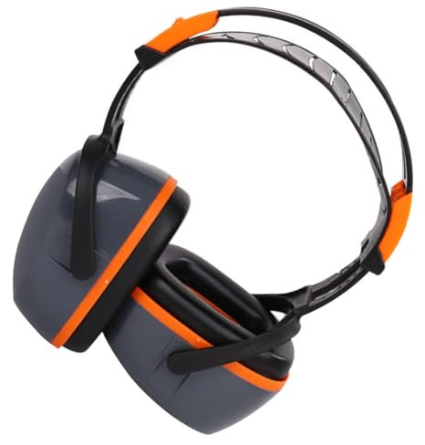 jojofuny Cuffie Antirumore Over-ear Con Cancellazione Attiva Del Rumore Design Leggero e Confortevole Per Studio Lavoro e Riposo Colore Arancione