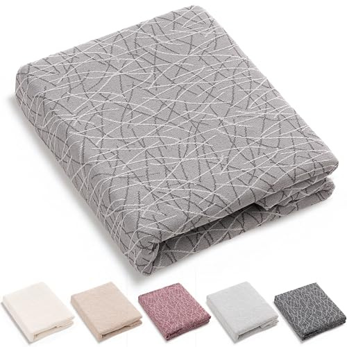 HIPERMANTA Foulard Multiusos Sofa. Plaid Sofa. Plaid Multiusos Cubresofa. Manta para Coche. Colcha Comoda Practica Suave Calida. Modelo Marbre 230x290 cm Color Gris Oscuro
