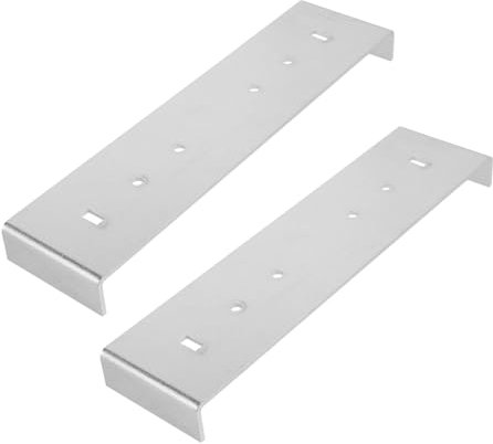 KONTONTY 2pcs Mailbox Mounting Bracket Repair Kit Durable Mailbox Support System