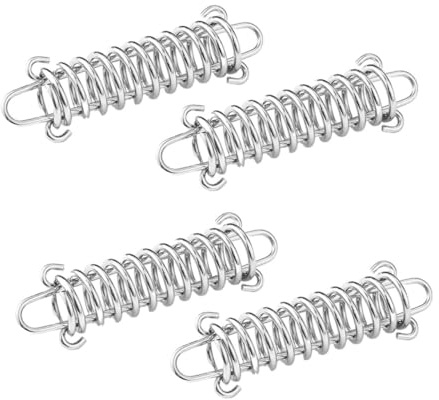 SKISUNO 4 Tenditori in Inossidabile con Molla Resistente per Corde Tende Fissaggio Antivento per Tende e Ombreggiature Outdoor Installazione Attrezzi Design e Durevole