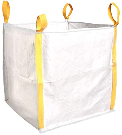 Big Bag 60x60x60cm - Premium-Qualität von Miko®, Schüttgutbehälter, Traglast 1000KG, vier Tragschlaufen an den Ecken, sehr stabil, Profi Big Bag für Industrie und Privatbedarf