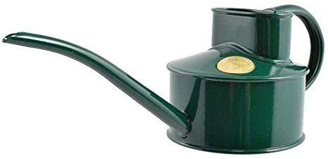 HAWS Arrosoir d'intérieur en métal | The Fazeley Flow – 1 pinte | Arrosoir de pot | Acier galvanisé – Vert