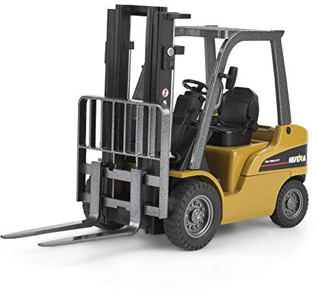 VGEBY1 Jouet de Chariot Elévateur, HUINA1717 1:50 Alliage de Chariot Elévateur Modèle d'Ingénierie Véhicule Enfants Modèle Jouet de Voiture Statique